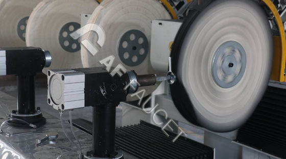 RTAF-AP04AZ-Zinc-Alloy Sanitaryware Polishing Machine, 4 espindéis máquina de polir rodas de esfregão, máquina de polir CNC