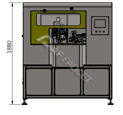 RTAF-RB0408-4-Spindles 8 estações máquina de escovar para peças pequenas máquina de desenho de fio CNC