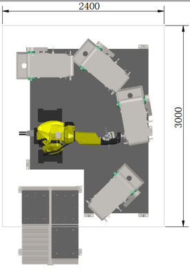 RTAF-FG04-Mixidor de parede Máquina de moagem plana Máquina de moagem de torneira, robô de torneiras de latão Máquina de moagem CNC