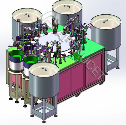 RTAF-CA005-FH3- Estação de trabalho de montagem automática para núcleos de válvulas altos e planos de 3 furos
