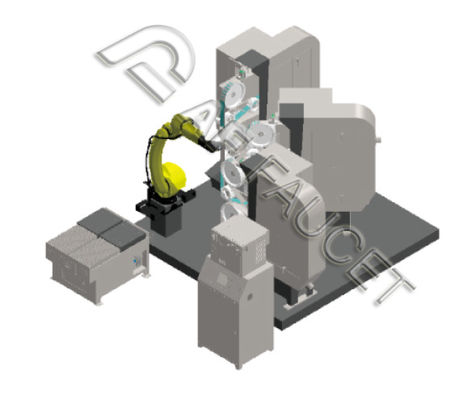 Máquina de tiro de núcleo de areia industrial para torneira de metal com transportador